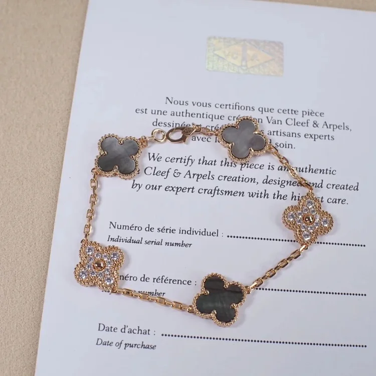 Arpels grey mother-of-pearl accessory
