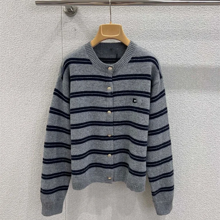 Miu Miu new loose-fitting striped long