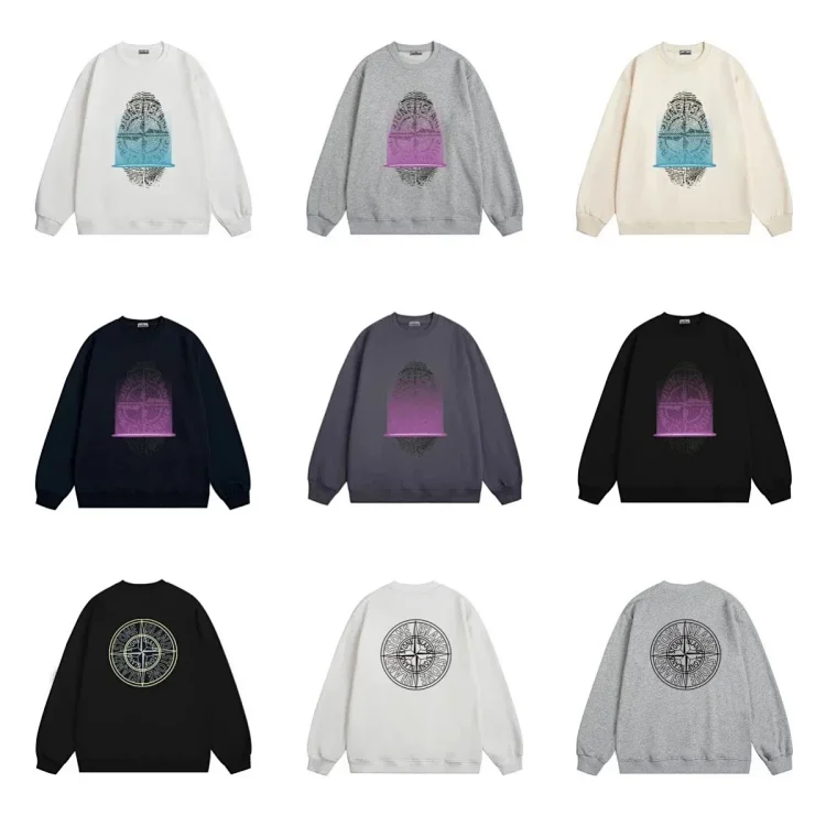 Stone Island round print sweatshirt