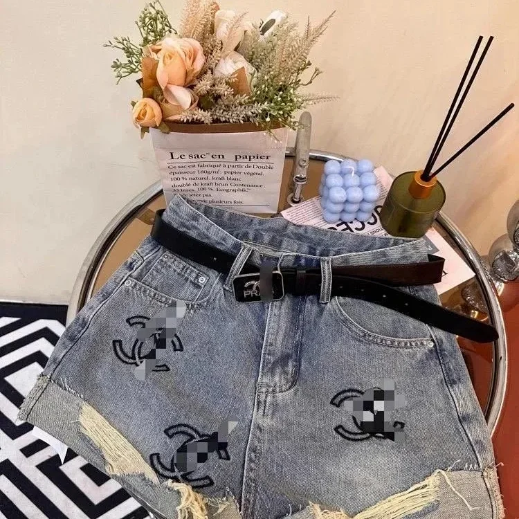 Chanel denim shorts